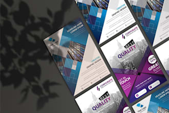 design professional stylish flyer brochure for your business
