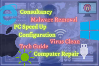 fix your any  windows, mac, laptop, desktop problem