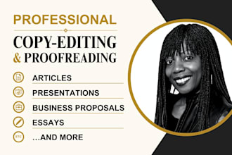 professionally proofread your document or article