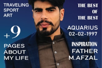 be create magazine ads and magazine cover page