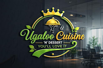design a professional bakery, cafe, sweets shop, or restaurant logo