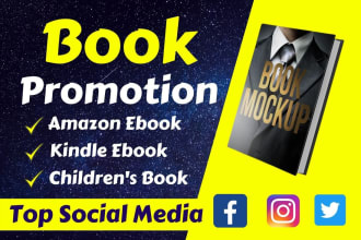 do book promotion or kindle ebook, amazon book marketing