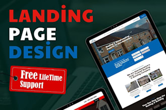 desing and build wordpress landing page