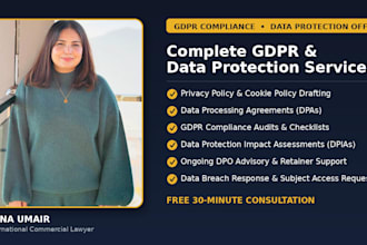 be your data protection lawyer and gdpr consultant