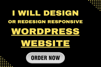 design or redesign responsive wordpress website