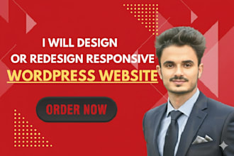 design or redesign responsive wordpress website