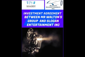 write  investment and contract agreements for you