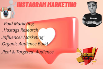 be your expert instagram marketing manager for promotion