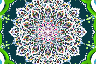 create beautiful digital mandala designs for you