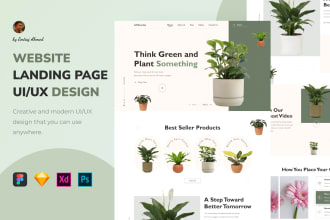 do figma website design, web template, website design, and landing page design