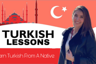 give you turkish lessons, learn from a native