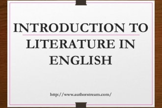 english and literature projects