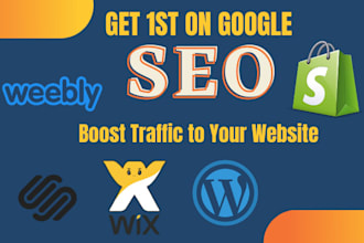 do wordpress, shopify, squarespace, wix and weebly SEO