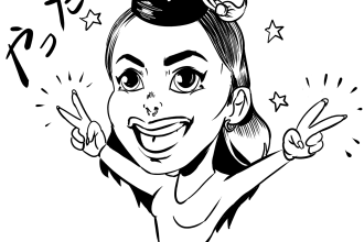 make a birthday or graduation caricature