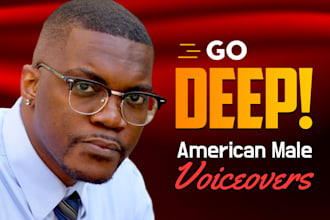 be your deep epic african american male voice over actor, black voiceover artist