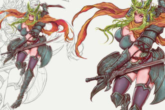 draw anime illustration, fan art, your oc, nsfw and sfw