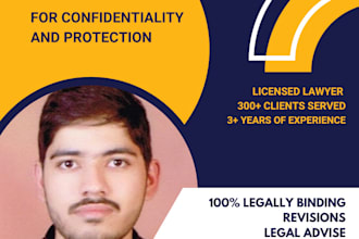 draft strong nda, confidential, non compete agreement
