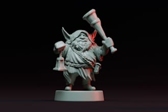sculpt creatures and characters for 3d printing