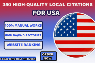 do 500 USA local citations and directories for ranking gmb