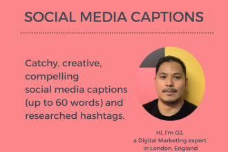 write catchy and compelling social media captions