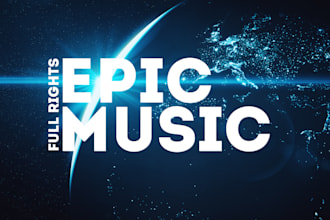 compose cinematic music for film, video game, epic music