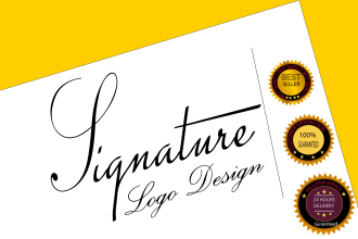 design professional handwritten signature or logo