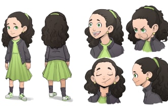 character design for animation, game, comic or manga proyect