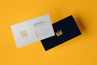 do luxury minimal creative business card design