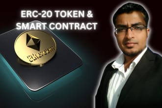 create erc20 token and smart contract on ethereum