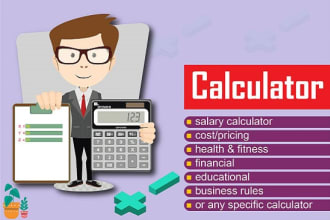 create custom web  calculator for your wordpress website