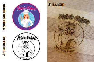 digitize and vectorize whatever you need for laser cut