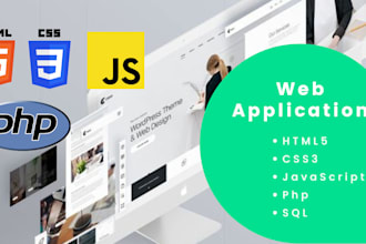 design website with HTML, CSS, javascript, react js, and PHP