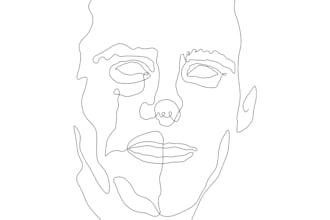 create minimalistic line art from any portrait