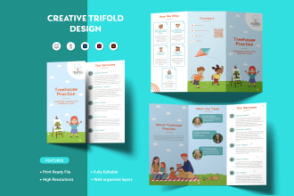 design a professional and attractive tri fold, bi fold or flyer