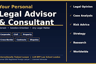 be your online legal advisor, consultant and lawyer