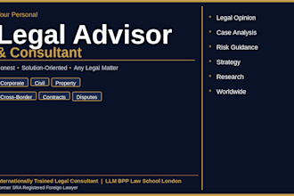 provide legal consultation and guidance on your legal matter