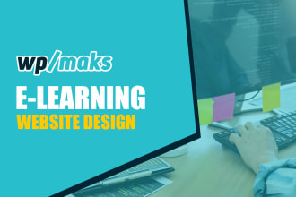 develop an online course elearning website