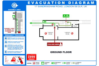 create fire evacuation diagram