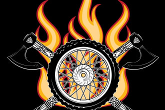 design modern motorcycle logo in high definition