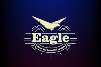 design outstanding eagle logo with express delivery