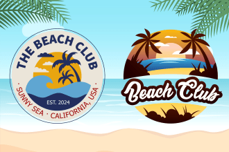 do summer, holidays, beach enjoying, resort, and travel logo
