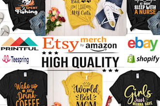 do creative typography and custom graphic t shirt design