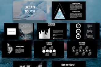 write and design investor pitch deck presentation in powerpoint