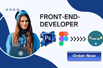 create responsive PSD to HTML,figma to HTML