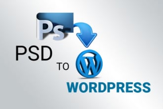 convert psd to wordpress or html to wordpress using elementor