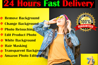 do photoshop editing and background removal