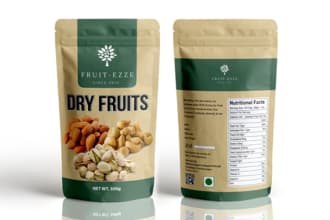 do product packaging label, premium stand up pouch bag design with mockups