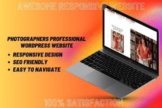 create photographers professional wordpress website