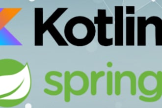 make a kotlin and spring based web app with react front end
