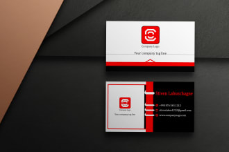 design your professional business card with a modern and unique look